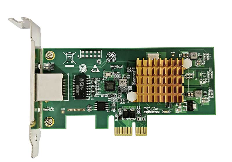 光润通千兆单光口PCI-E X4光润通自主G210IS芯片网卡  FF-901T-V3.0